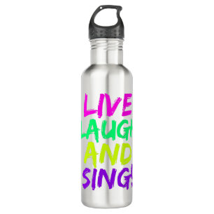 Garrafa de água viva, rida e cante