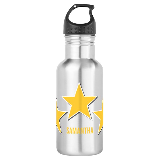 Garrafa de Liberdade Trio Estelar, Amarelo (Frente)