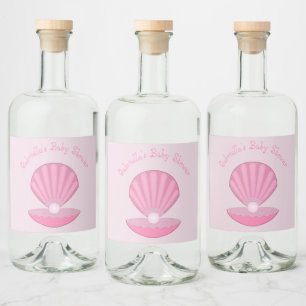 Garrafa de ostras rosa e Chá de fraldas de pérolas