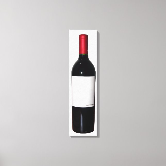 Garrafa de vinho (etiqueta do Vazio) Canvas (Frente)