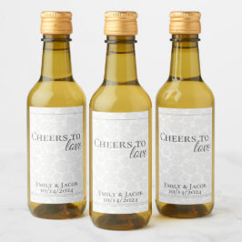 Garrafa de Vinho Mini Cheers ao AMOR 