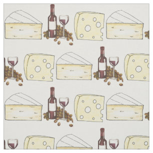 Garrafa de vinho tinto e Tecido de queijo suíço
