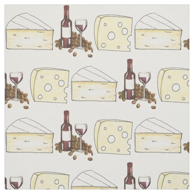 Garrafa de vinho tinto e Tecido de queijo suíço (Modelo)