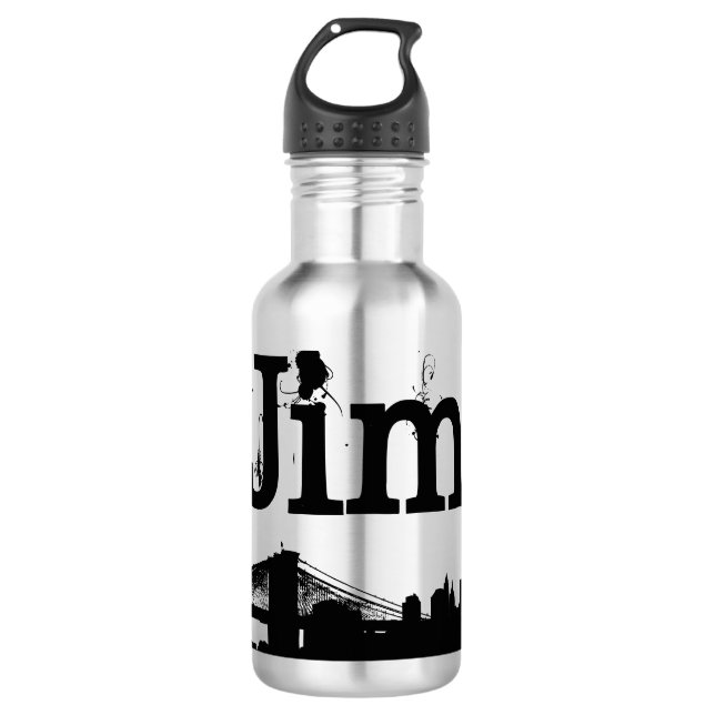 Garrafa decadência urbana personalizada (Frente)