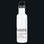 Garrafa Definição de tia branca e negra moderna<br><div class="desc">Personalize sua tia ou tia favorita para criar um presente exclusivo. Uma maneira perfeita de mostrar a ela o quão incrível ela é todos os dias. Projetado por Thisnotme©</div>