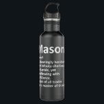 Garrafa Definição MASON Nome Personalizado Funny Birthday<br><div class="desc">Definição MASON Nome Personalizado Funny Birthday - Ideia de presente</div>