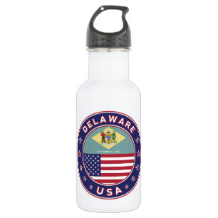 Garrafa Delaware, t-shirt Delaware, adesivo Delaware