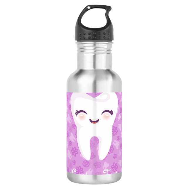 Garrafa Dente bonito - costume roxo (Frente)