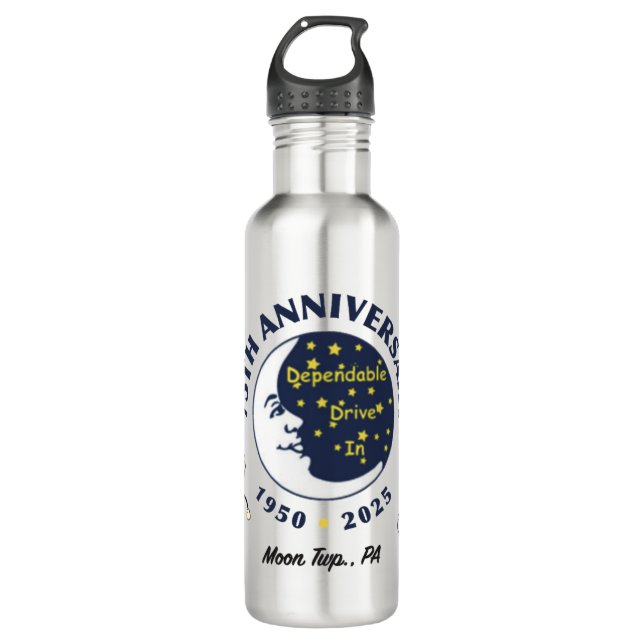 Garrafa Dependable Drive In 75th Anniversary Water Bottle (Frente)