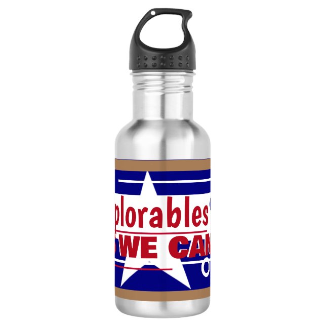 Garrafa Deploráveis Sim Nós Podemos (Frente)