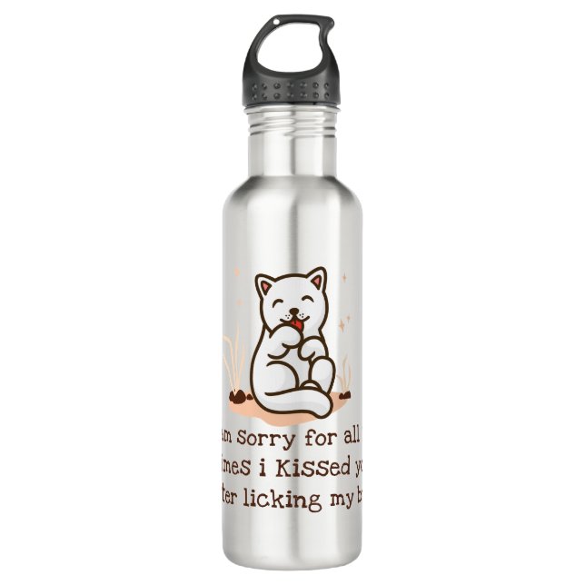 Garrafa Desculpe Eu Te Beijei Depois De Licenciar Meu Bumb (Frente)