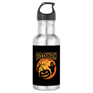Garrafa Desenho de Abóbora Fantasma do Booyah Halloween
