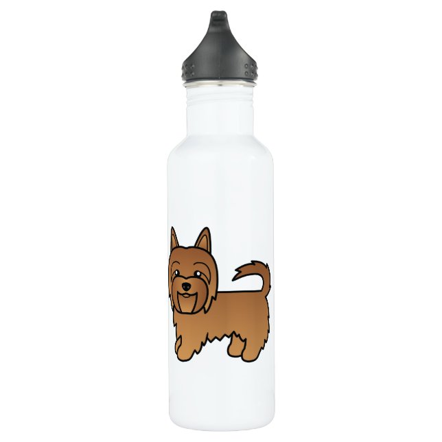 Garrafa Desenho de Cartoon Red Australiano Terrier Dog (Direita)