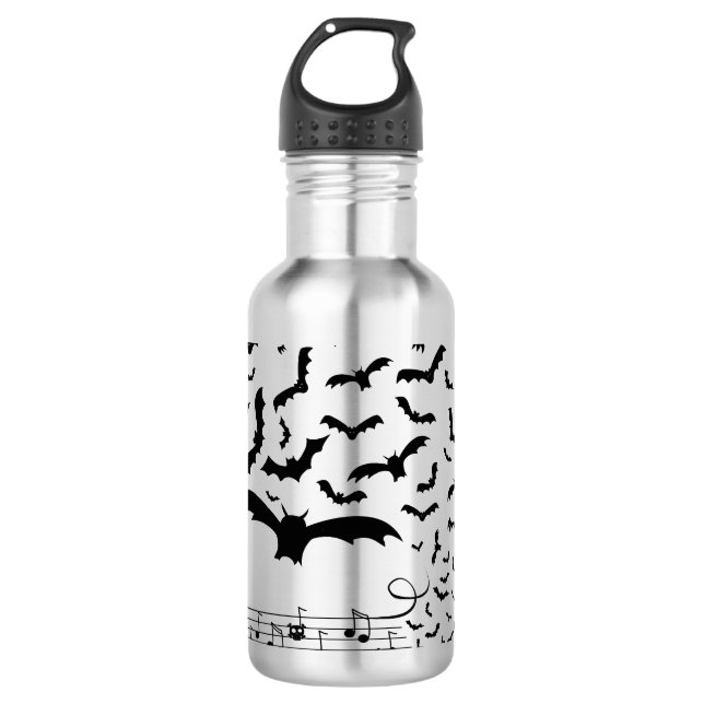 Garrafa Design Black Music Bats (Frente)