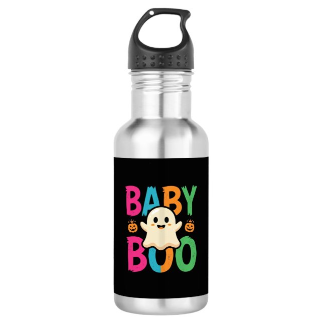 Garrafa Design de Fantasma de Halloween Baby Boo_1 (Frente)