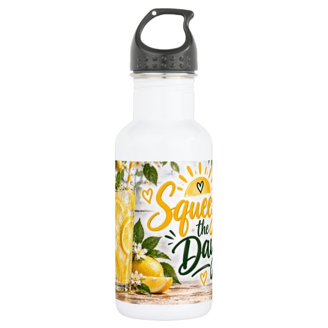 Garrafa Design de Limonada Squeeze the Day (Frente)