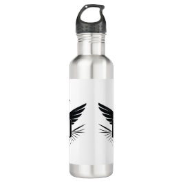 Garrafa Design de silhueta preta de uma mala viagem