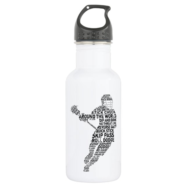 Garrafa Design de Tipografia de Lacrosse (Frente)