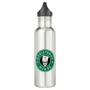 Garrafa Design do Crachá do logotipo de enfermeiro registr