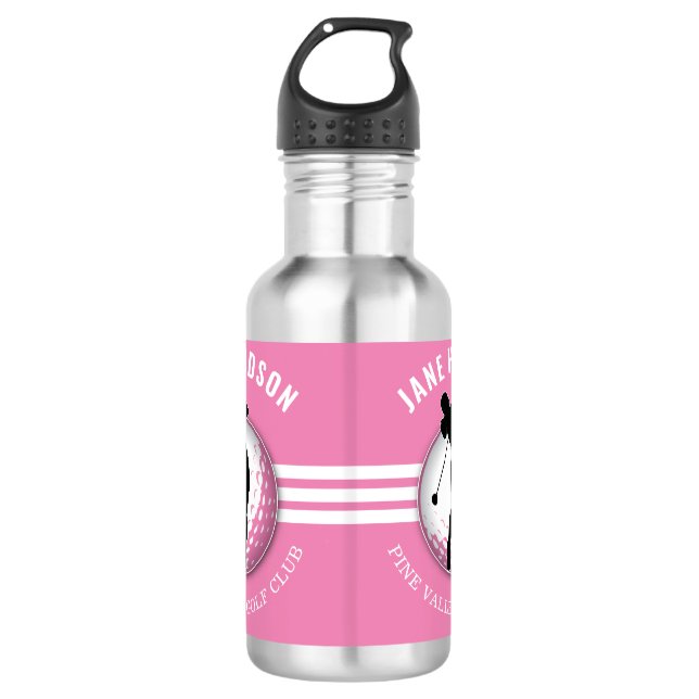 Garrafa Design Golfer das Mulheres Elegantes (Frente)