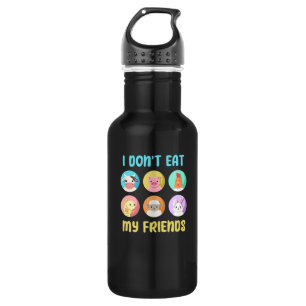 Garrafa Design para Pessoas Vegan de coelhinhos de porco