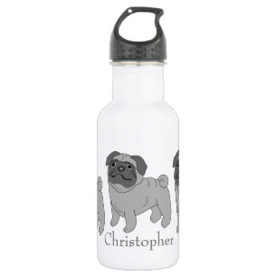 Garrafa Design personalizado de cão de cinza