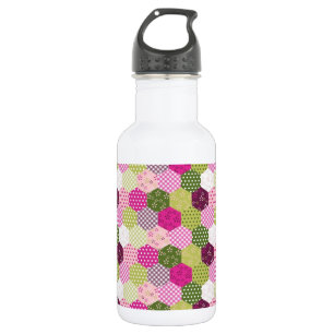 Garrafa Design verde cor-de-rosa bonito da edredão de