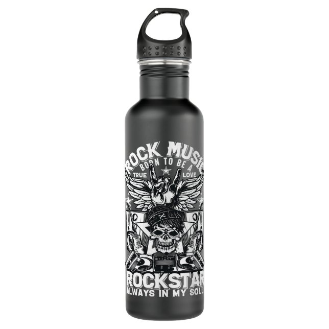 Garrafa Devil Rock Punk Duro Rock Heavy Metal (Frente)