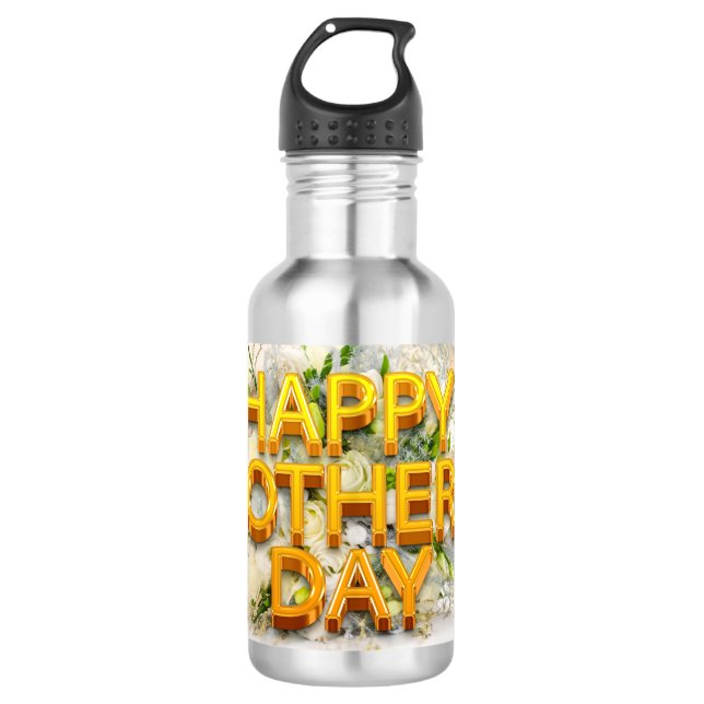 Garrafa Dia de as mães Feliz (Frente)