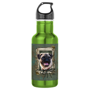 Garrafa Dia dos pais - patas de pedra - Pug