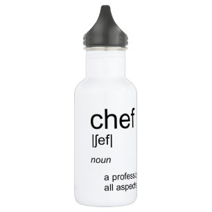 Garrafa Dicionário original da definição do COZINHEIRO