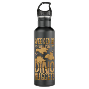 Garrafa Dino Chicken Nugget Dinosaur Nugs Veggie Funny Rag