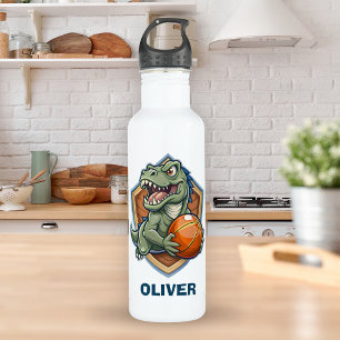 Garrafa Dinossauro Assustador e Divertido Jogando Basquete