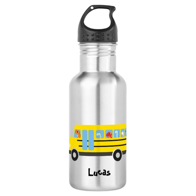 Garrafa Dinossauro Engraçado Pronto De Volta Para Meninos  (Frente)