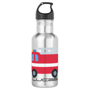 Garrafa Dinossauro legal aciona motor de incêndio de volta