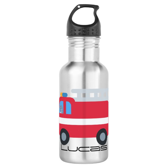 Garrafa Dinossauro legal aciona motor de incêndio de volta (Frente)