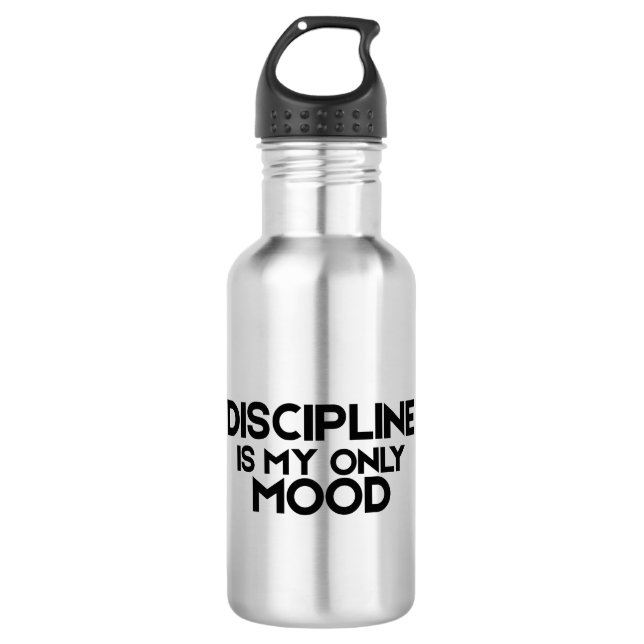 Garrafa Discipline Is My Only Mood Minimalist Water Bottle (Frente)