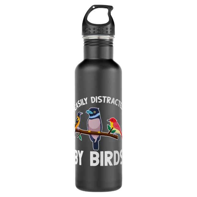 Garrafa Distraído Facilmente Por Aves, Ave Watchers De Ave (Frente)