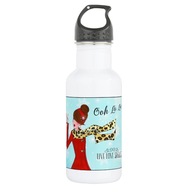 Garrafa DIVa DE INVERNO - Viva Amor Brilho! (Frente)