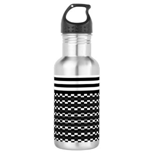 Garrafa Diversão e Bonito preto e branco