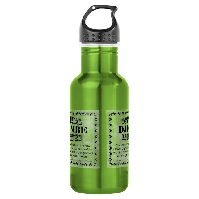 Garrafa Djembe License (Frente)