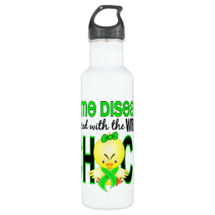 Garrafa Doença de Lyme sujada com pintinho errado