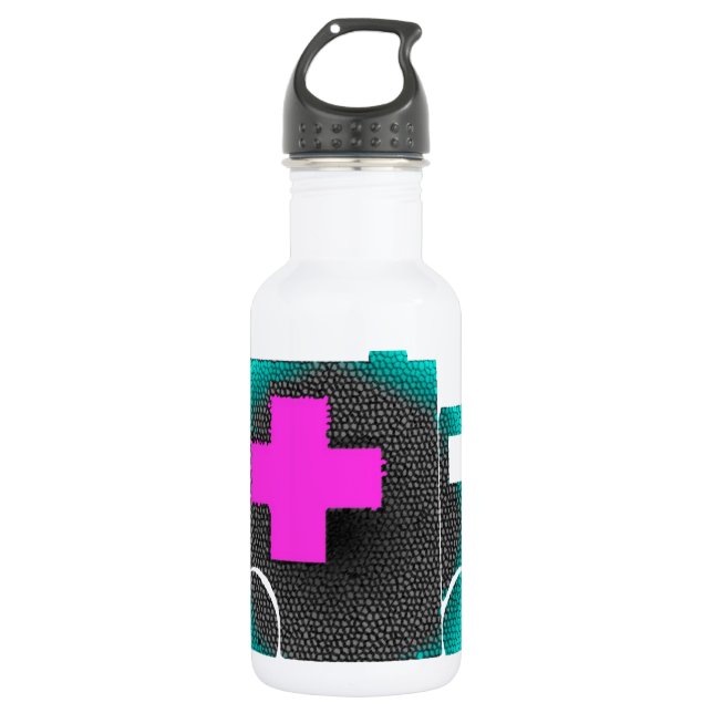 Garrafa doutor azul transversal do emt da enfermeira da (Frente)