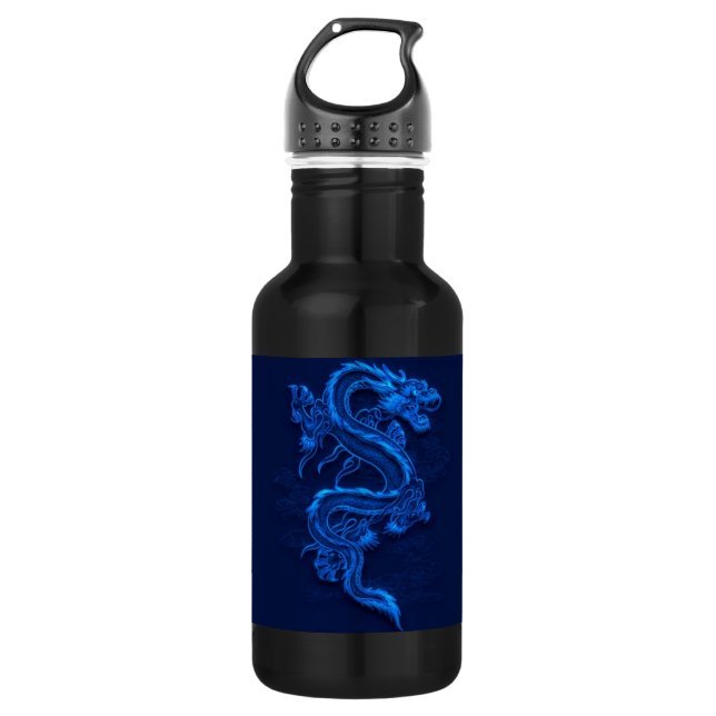 Garrafa Dragão chinês azul (Frente)