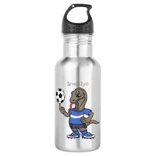 Garrafa Dragão Komodo engraçado bonito jogando cartoon de 