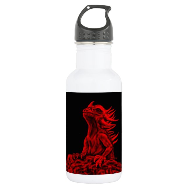 Garrafa Dragão vermelho pequeno (Frente)