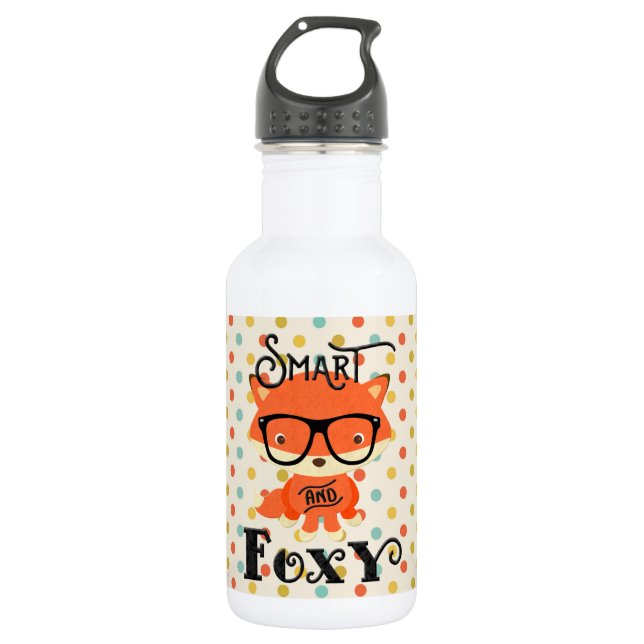 Garrafa Drinkware Smart and Foxy-Pontos (Frente)