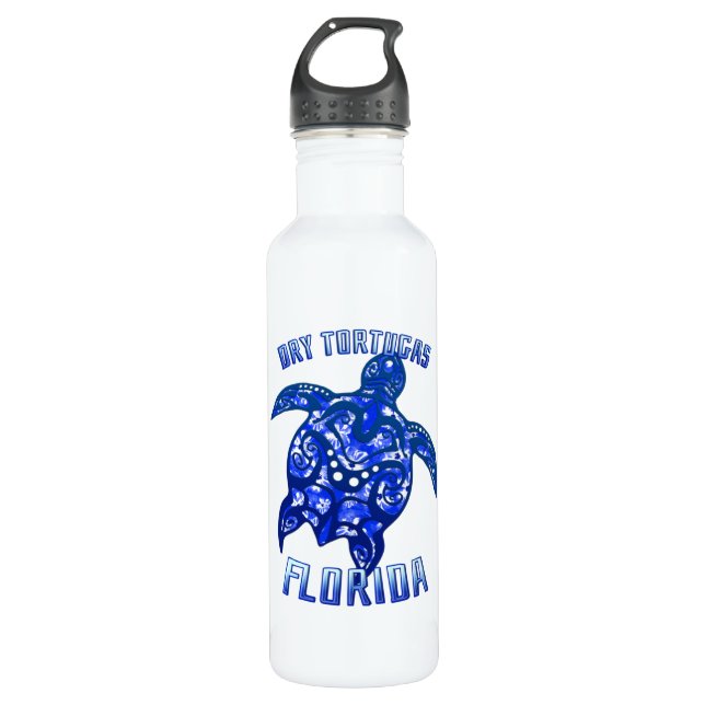 Garrafa Dry Tortugas Flórida Chaves de Vacinação Tartaruga (Frente)