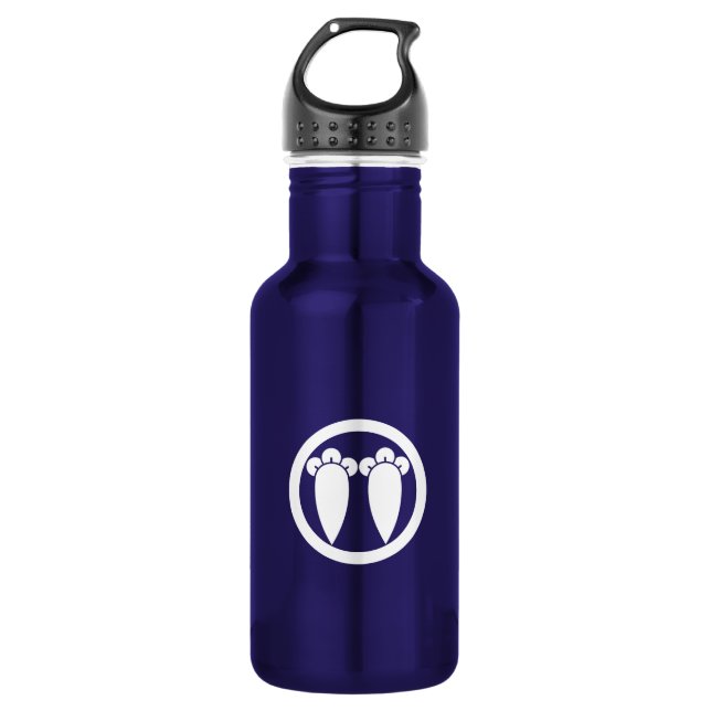 Garrafa Duas nuvens paralelas em um círculo (Frente)