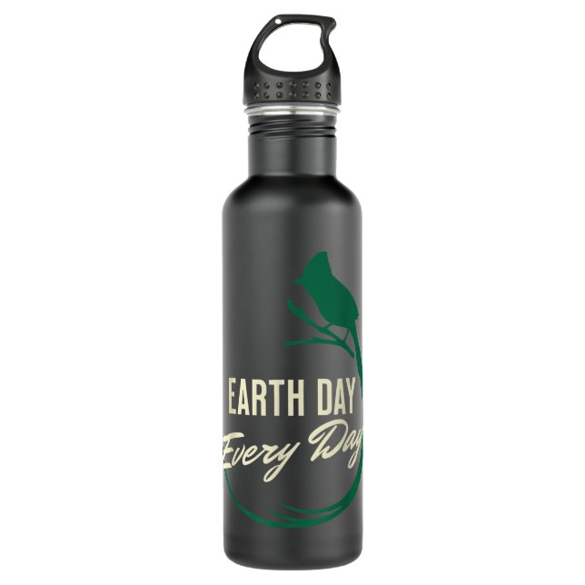 Garrafa Earth Day Every Day Bird Design Save the Planet Ea (Frente)